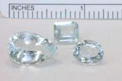 Natural Aquamarine - Lot of 3