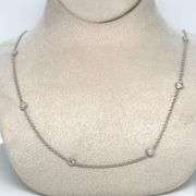 DIAMOND NECKLACE CRAFTED IN 14K WHITE GOLD