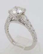 GIA Certified Gabriel & Co. Diamond Engagement Ring