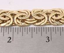Vermeil Byzantine Chain Bracelet In Sterling Silver