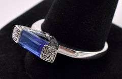 Purple Spinel Ring In Sterling Silver