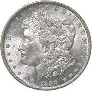 1890-O Morgan Silver Dollar