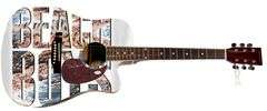The Beach Boys Bruce Johnston Autographed 1/1 Custom Graphics Acoustic Guitar ACOA