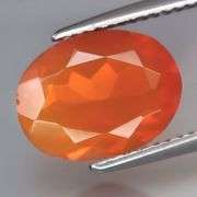 Rich blood orange 2.55ct Mexican Fire Opal