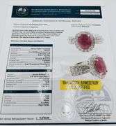 GIA CERTIFIED RUBY & DIAMOND RING IN 14KT SOLID GOLD