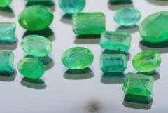 Immense 75.34ct Zambian Emerald collection