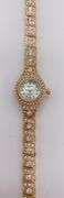 LADIES GENEVA & GEMSTONE WATCH-18KT GP