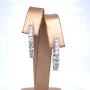 2.25 CARAT DIAMOND! 14K YELLOW GOLD HOOPS