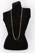 22k Yellow Gold Plated Men's 5.5mm Solid .925 Sterling Silver Curb Chain Link Italy 30"