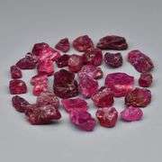 Untreated 15.74ct collectors uncut Ruby set