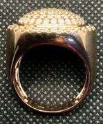 EXQUISITE AND SOPHISTICATED 10K ROSE GOLD DOME SHAPE DIAMOND RING