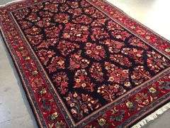 Authentic  Persian Sarouk Rug 4'.3"X6'.9"