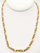 Brilliantly Weaved 14kt Solid Yellow Gold Chain