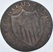 1786 New Jersey Pre-Federal 1 Cent - Straight Plow Beam