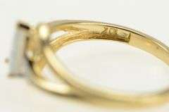 10K Yellow Gold Pear Syn. Opal Diamond Accent Vintage Ring