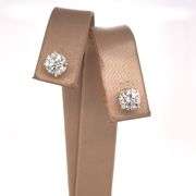 1.28 CARAT DIAMOND STUDS CRAFTED IN 14K YELLOW GOLD