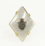 14K Yellow Gold Mother of Pearl St Mary-of-the-Woods College Ring