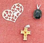 Group Lot of 14kt Gold, Diamond, & Gemstone Pendants!