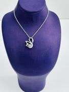 Swan Platinum over 925 sterling silver Pendant