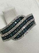 CERTIFIED BRAND NEW 14K WHITE GOLD AND DIAMOND RING