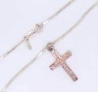 Vintage 925 Sterling Silver Cross Pendant on Chain