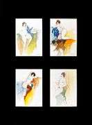 Tarkay Matted Art Print