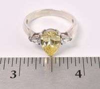 CZ Ring In Sterling Silver