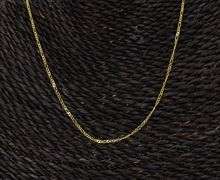 10k Yellow Gold Solid Figaro Link Chain 1.7mm Necklace 18"