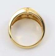 Stunning Opal Inlay and Diamond Ring