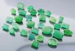 Immense 75.34ct Zambian Emerald collection