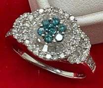 CERTIFEID BRAND NEW 14K WHITE GOLD AND DIAMOND RING