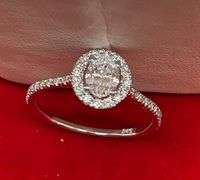 EVERY GIRLS FAVORITE DIAMOND ENGAGEMENT RING! 14KT SOLID WHITE GOLD
