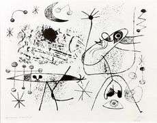 Miro Matted Art Print