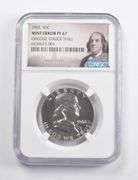 Mint Error PF67 1962 Franklin Half Dollar OBV Struck Thru NGC
