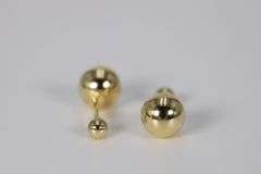 10k Yellow Gold 6mm Round Ball Stud Earrings