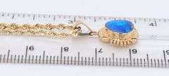 Favorite Yellow Gold Boulder Opal Pendant on Chain