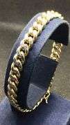 EXQUISITE 14 YELLOW GOLD CUBAN LINK BRACELET