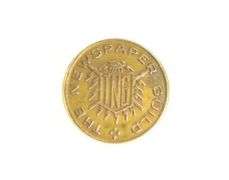 10K Yellow Gold Newspaper Guild Journalist Vintage Lapel Pin/Brooch