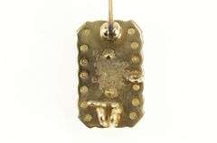 10K Yellow Gold Phi Alpha Victorian Seed Pearl Greek Lapel Pin/Brooch