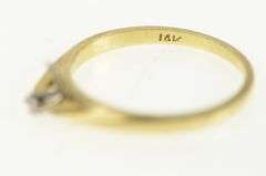 14K Yellow Gold 1950's Diamond Wedding Band Retro Vintage Ring