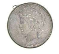 1923 Peace Silver Dollar Las Vegas Golden Strip Mount Souvenir