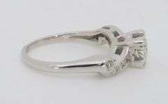 Vintage Diamond Ring Made in 14k White Gold