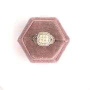 10K YELLOW GOLD RING WITH DIAMONDS