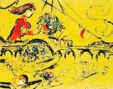 Marc Chagall Matted Art Print
