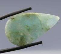 Pear shaped 41.5ct Aquamarine cabochon