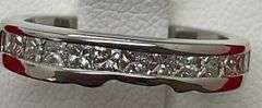 14K WHITE GOLD AND DIAMOND BAND