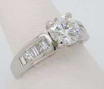 Certified 2.03CTW Diamond Engagement Ring in Platinum