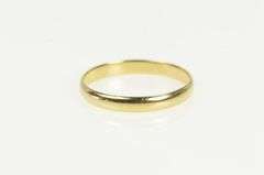 14K Yellow Gold 3.2mm Classic Men's Simple Wedding Band Ring