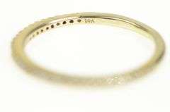 14K Yellow Gold Classic Vintage Diamond Wedding Band Ring