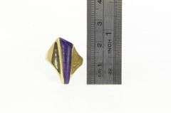 14K Yellow Gold Lee Marraccini Designer Sugilite Geometric Ring